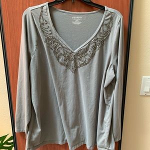 Lane Bryant Venezia Top size 18/20 grey
